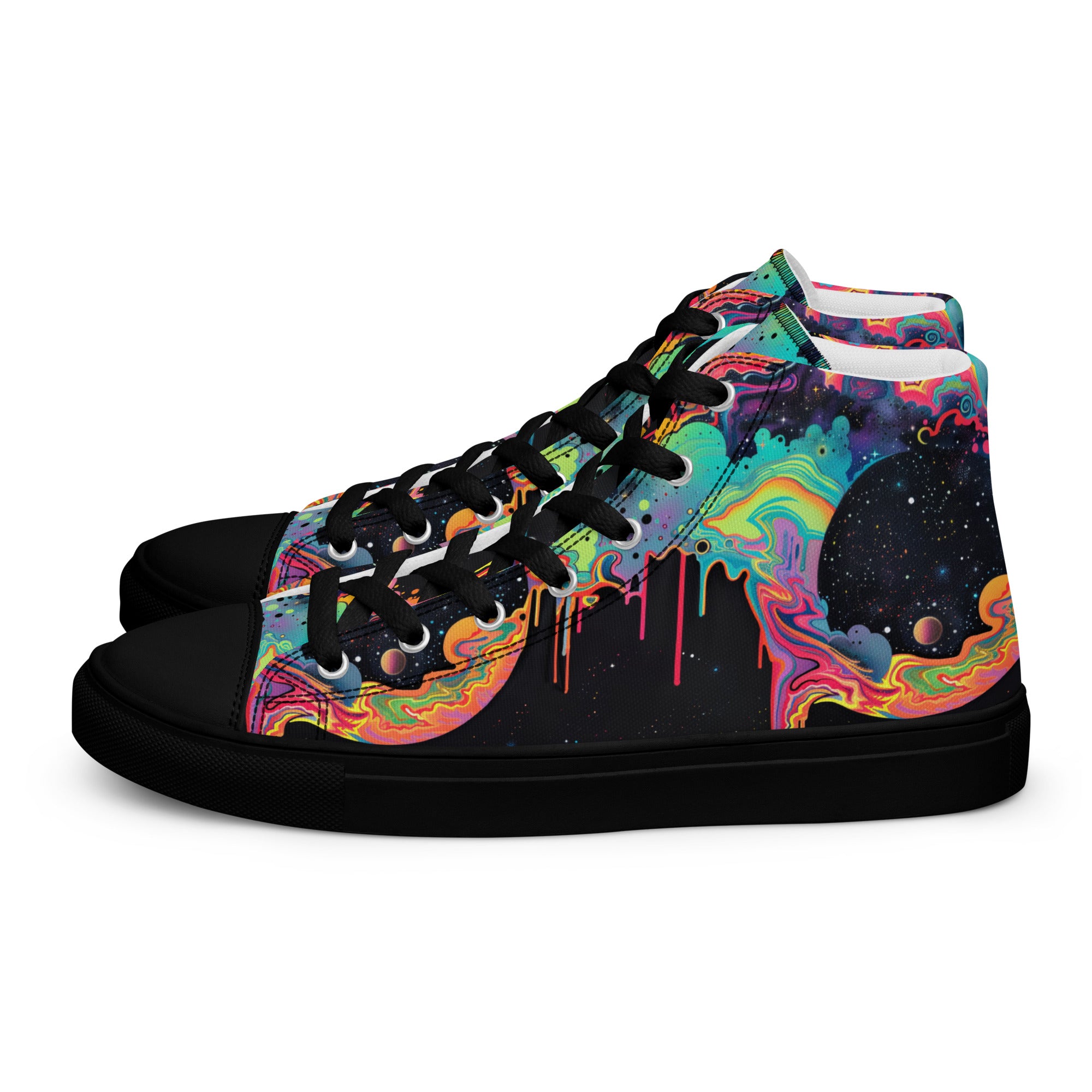 Women’s BHD Splatter Heart high top buy canvas shoes